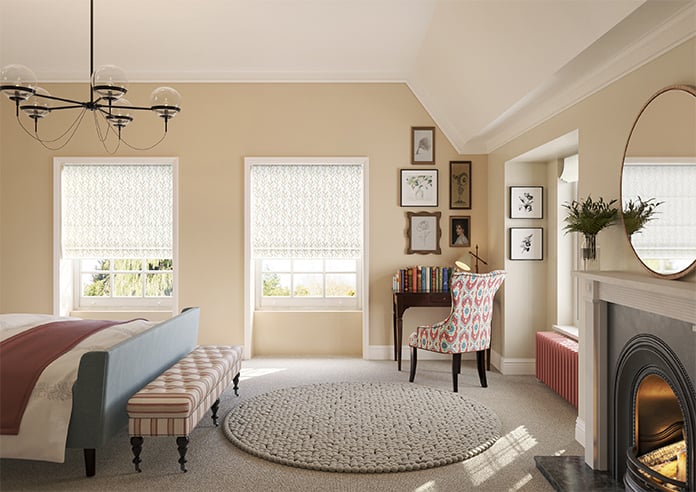 Boughton Faux Silk, Ruby - Motorised Roman Blind - Image 8